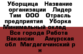 Уборщица › Название организации ­ Лидер Тим, ООО › Отрасль предприятия ­ Уборка › Минимальный оклад ­ 1 - Все города Работа » Вакансии   . Амурская обл.,Магдагачинский р-н